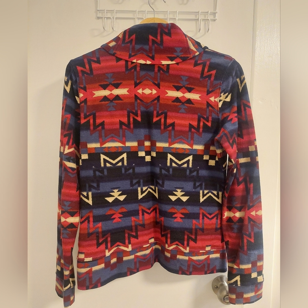 Lauren Ralph Lauren Colorful Geometric Patterned Jacket - Picture 3 of 5